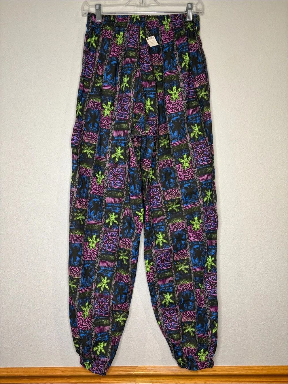 NWT vintage Speedo cotton baggy jogger pants 90’s Y2K multi abstract print S/M